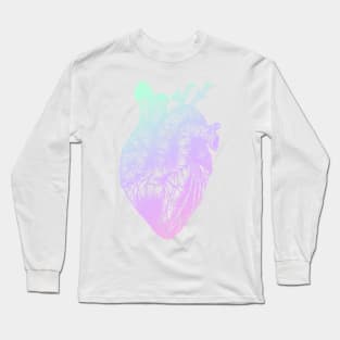 gradient heart drawing Long Sleeve T-Shirt